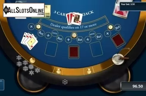 Game Screen 2. 3 Card Blackjack (Novomatic) from Novomatic