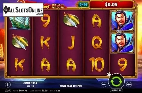 Screen 2. 3 Kingdoms – Battle of Red Cliffs from Pragmatic Play