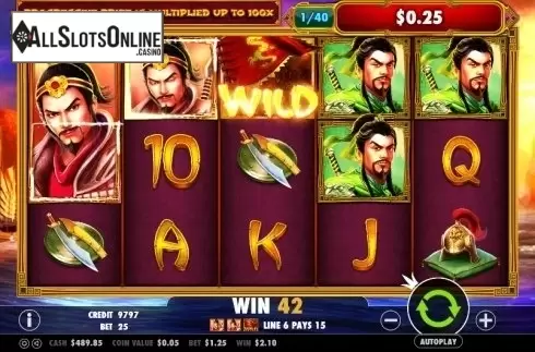 Screen 5. 3 Kingdoms – Battle of Red Cliffs from Pragmatic Play