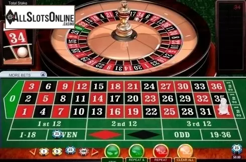 Game Screen 1. 3D Roulette Premium from Playtech