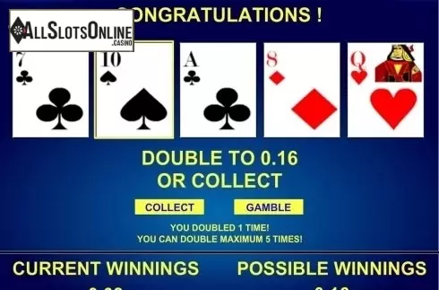 Game Screen. 3x Double Play Poker from iSoftBet