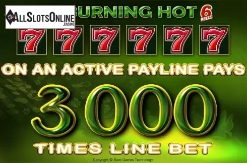 Info. 40 Burning Hot 6 Reels from EGT