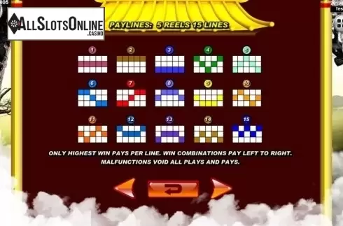 Paylines. 5 Fortune from Spadegaming
