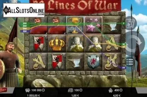 Win Screen . 50 Lines Of War from MrSlotty