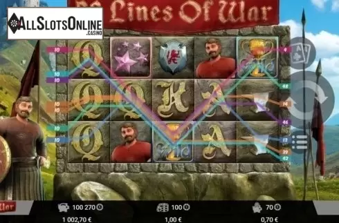 Win Screen 2. 50 Lines Of War from MrSlotty