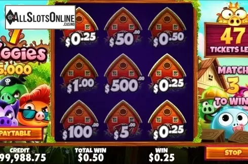 Win Screen . 7 Piggies Scratchcard from Pragmatic Play
