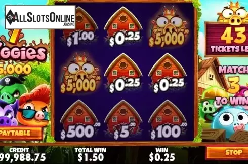 Win Screen 2. 7 Piggies Scratchcard from Pragmatic Play