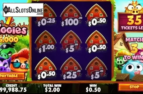Win Screen 3. 7 Piggies Scratchcard from Pragmatic Play