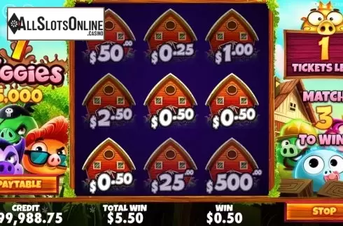Win Screen 4. 7 Piggies Scratchcard from Pragmatic Play