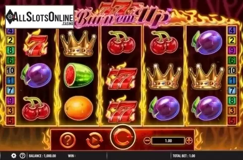 Reel Screen. 777 Burn' Em Up from Red7