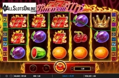Win Screen 2. 777 Burn' Em Up from Red7