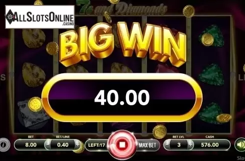 Big Win. 7s and Diamonds from SlotVision