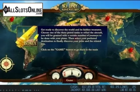 Paytable 3. 80 Day Adventure HD from World Match