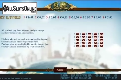 Winlines. 80 Day Adventure HD from World Match