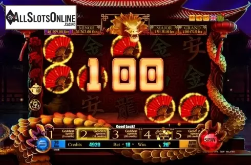 Win screen 2. 88 Dragons Treasure from Belatra Games
