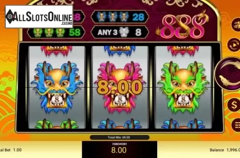 Win Screen 1. 888 Dragons (Spadegaming) from Spadegaming