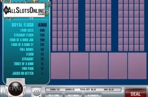 Game Screen 3. Aces and Faces (Rival) from Rival Gaming