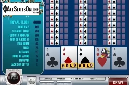 Game Screen 6. Aces and Faces (Rival) from Rival Gaming