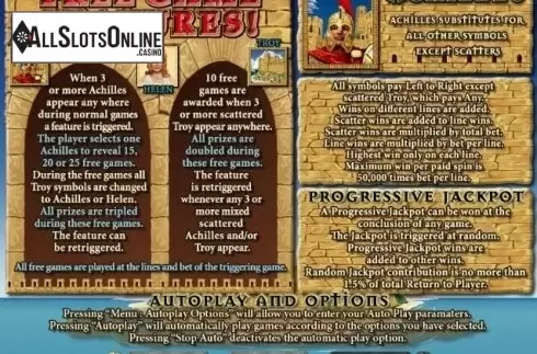 Features. Achilles from RTG