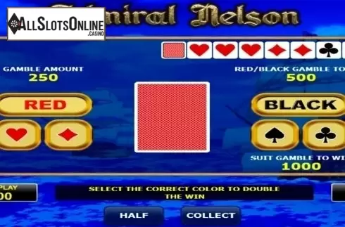 Gamble screen. Admiral Nelson from Amatic Industries
