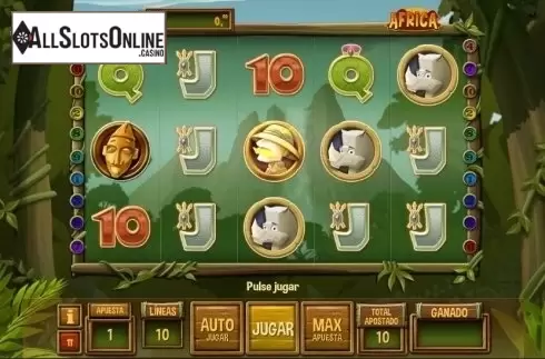 Game Workflow screen. Africa (MGA) from MGA