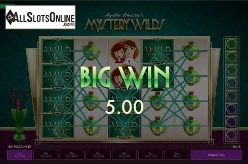 Win Screen 4. Agatha Christie's Mystery Wilds from Gamesys