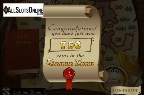 Bonus game screen. Age of Discovery from Microgaming