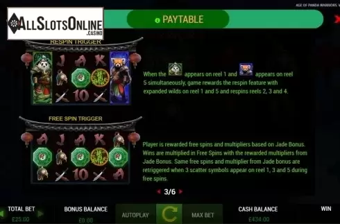 Features 1. Age of Panda Warriors from ReelFeel Gaming