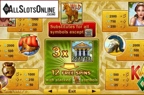 Screen2. Age of Troy from EGT