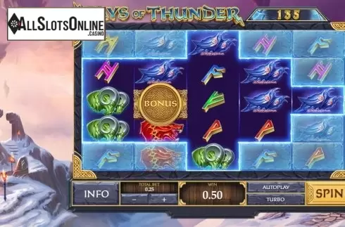 Reel Screen. Age of the Gods: Norse - Ways of Thunder from Playtech Origins