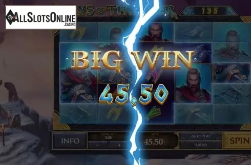 Big Win. Age of the Gods: Norse - Ways of Thunder from Playtech Origins