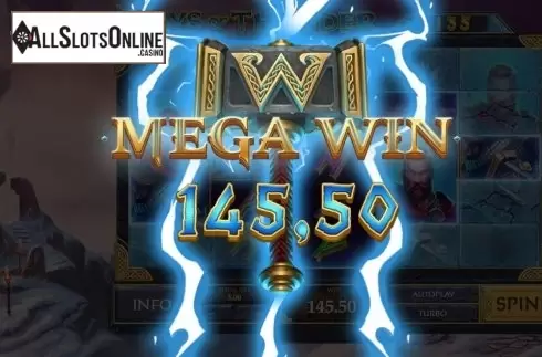 Mega Win. Age of the Gods: Norse - Ways of Thunder from Playtech Origins
