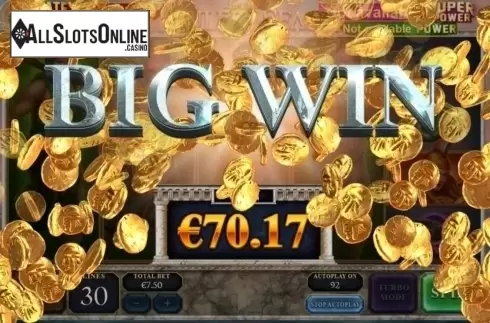 Big Win. Age of the Gods: Ruler of the Seas from Playtech Origins