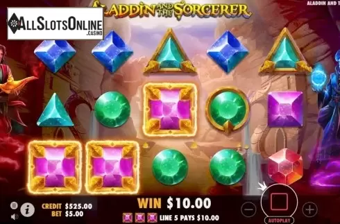 Win Screen 2. Aladdin and the Sorcerer from Pragmatic Play