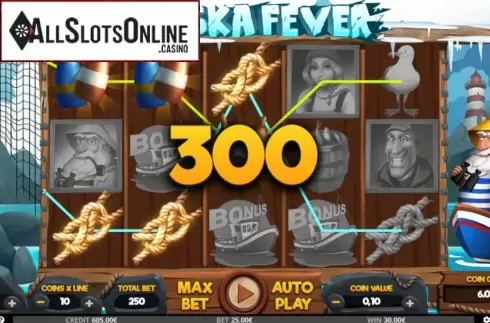 Win Screen. Alaska Fever from Capecod Gaming