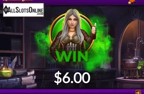 Win Screen. Alchemy Blast from Skillzzgaming