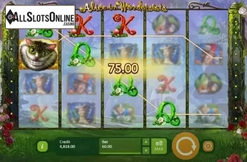 Screen 3. Alice in Wonderslots from Playson