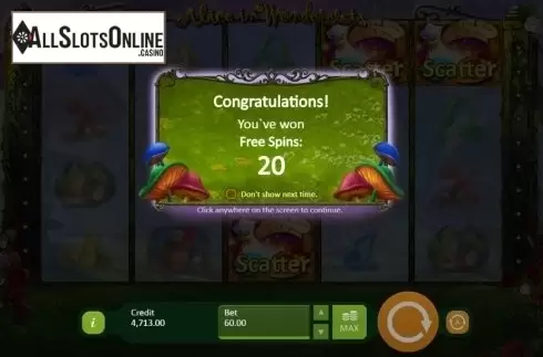 Screen 8. Alice in Wonderslots from Playson