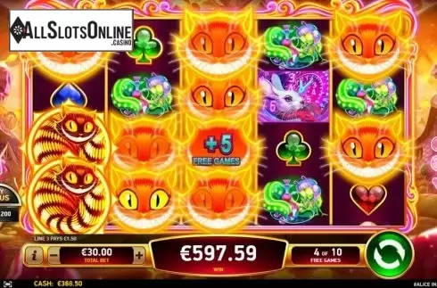 Free Spins 4. Alice in the Wild from Ruby Play