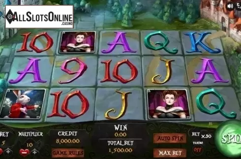 Reel Screen. Alices Adventures from XIN Gaming