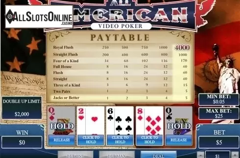 Game screen 1. All American (Playtech) from Playtech