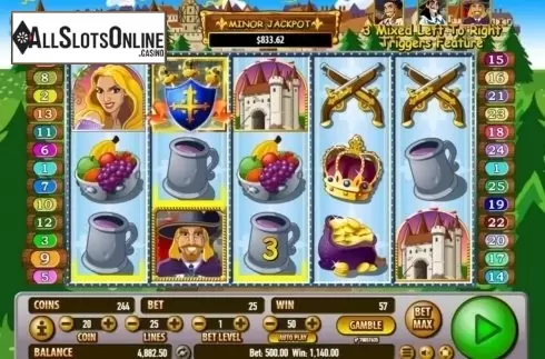 Win Screen. All For One from Habanero
