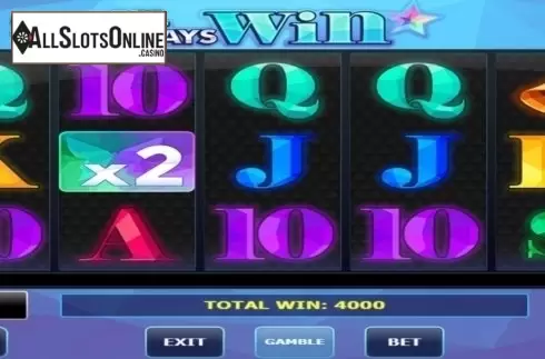 Game Workflow screen. All Ways Win from Amatic Industries