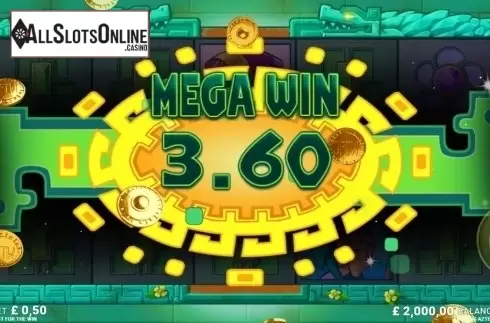 Mega Win Screen. Amazing Aztecs from JustForTheWin