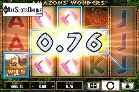 Win screen. Amazons Wonders from SYNOT
