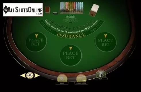 Game Screen 1. American Blackjack (Habanero) from Habanero
