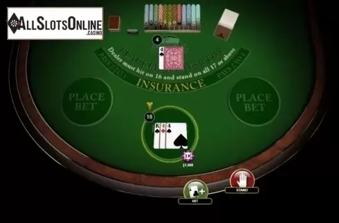 Game Screen 3. American Blackjack (Habanero) from Habanero