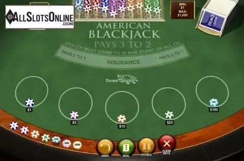 Game Screen 1. American Blackjack (Playtech) from Playtech