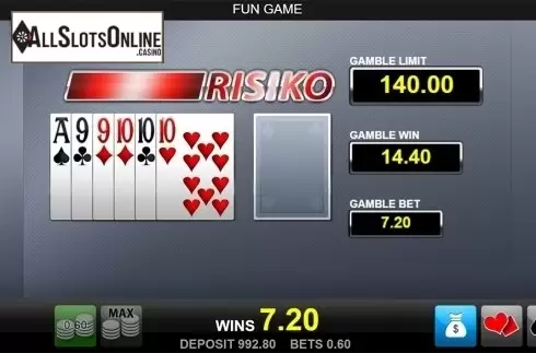 Gamble win screen. Amulet of the Pharaoh from edict