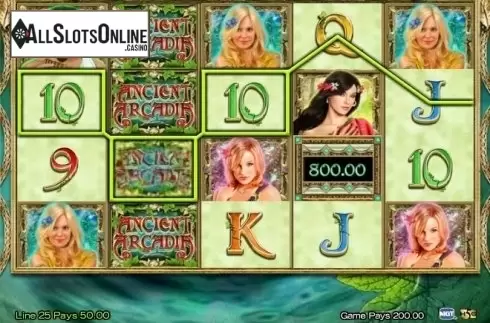 Win Screen. Ancient Arcadia from High 5 Games